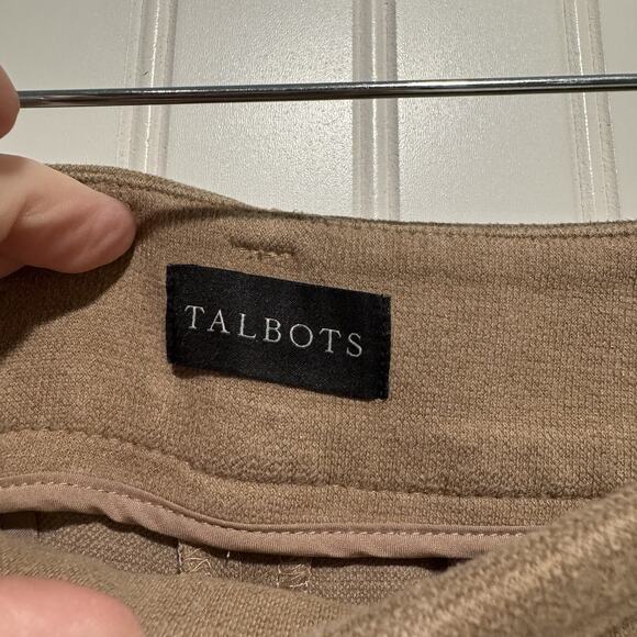 Talbots Tan Modern Knit Wide Leg Pants Size 12 - Picture 5 of 7